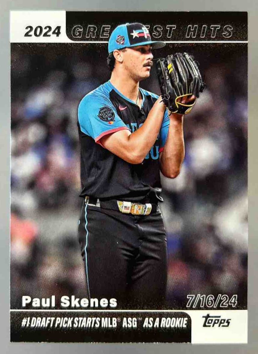 2025 Topps Paul Skenes #GH-24 2024's Greatest Hits Pittsburgh Pirates