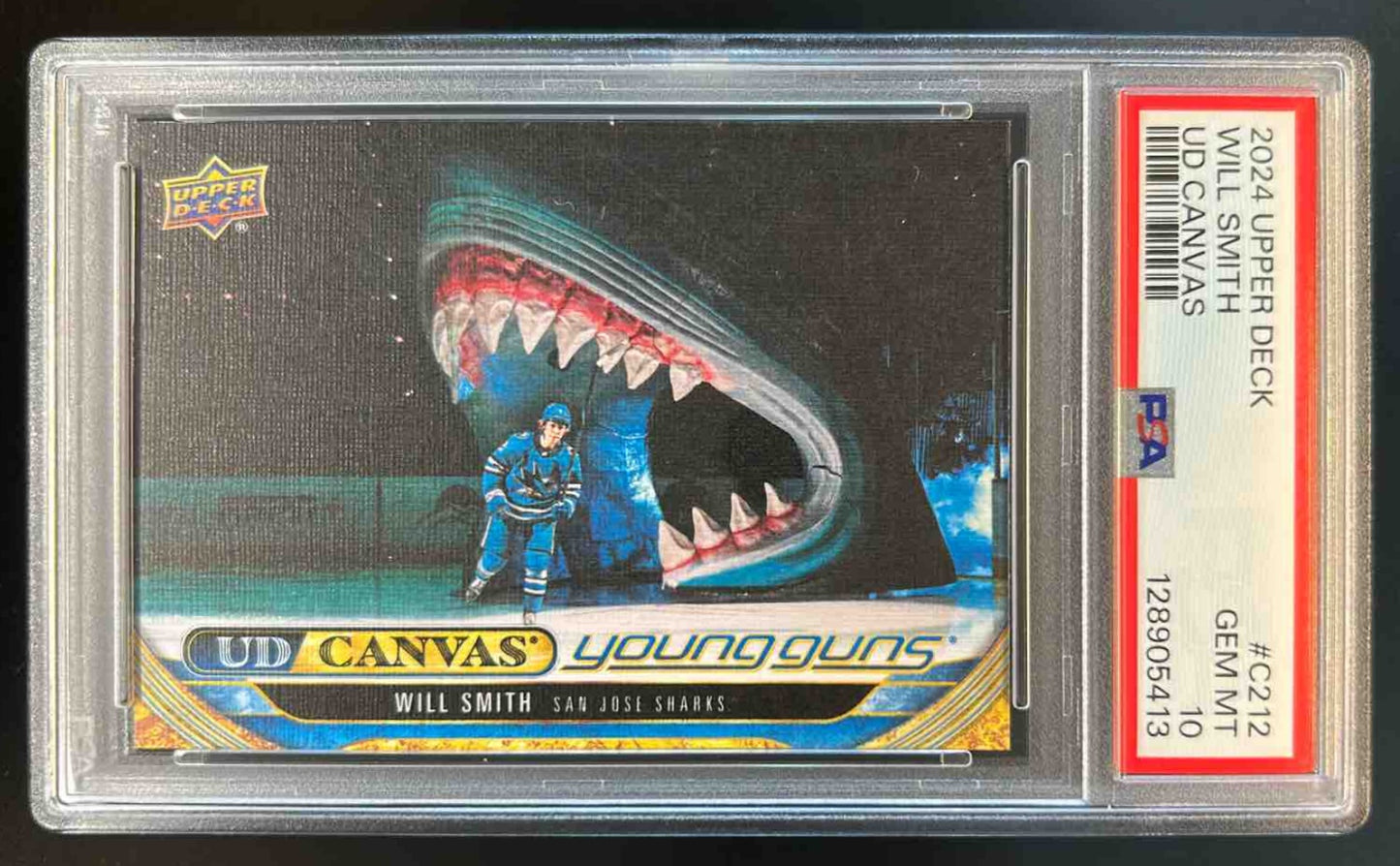 2024-25 Upper Deck Will Smith #C212 UD Canvas RC San Jose Sharks PSA 10 RC
